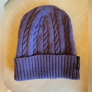 Borsalino Lavender Heather cable beanie